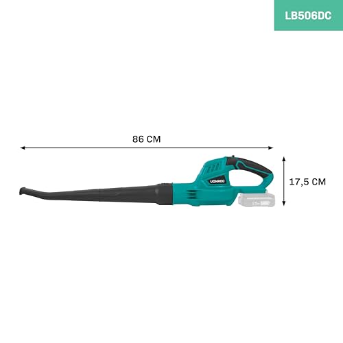 VONROC Souffleur de Feuilles sans Fil 20V - 180km/h Vitesse de Vent - Poignée Soft-Grip - Nouveau Modèle 2024 - Nettoyag