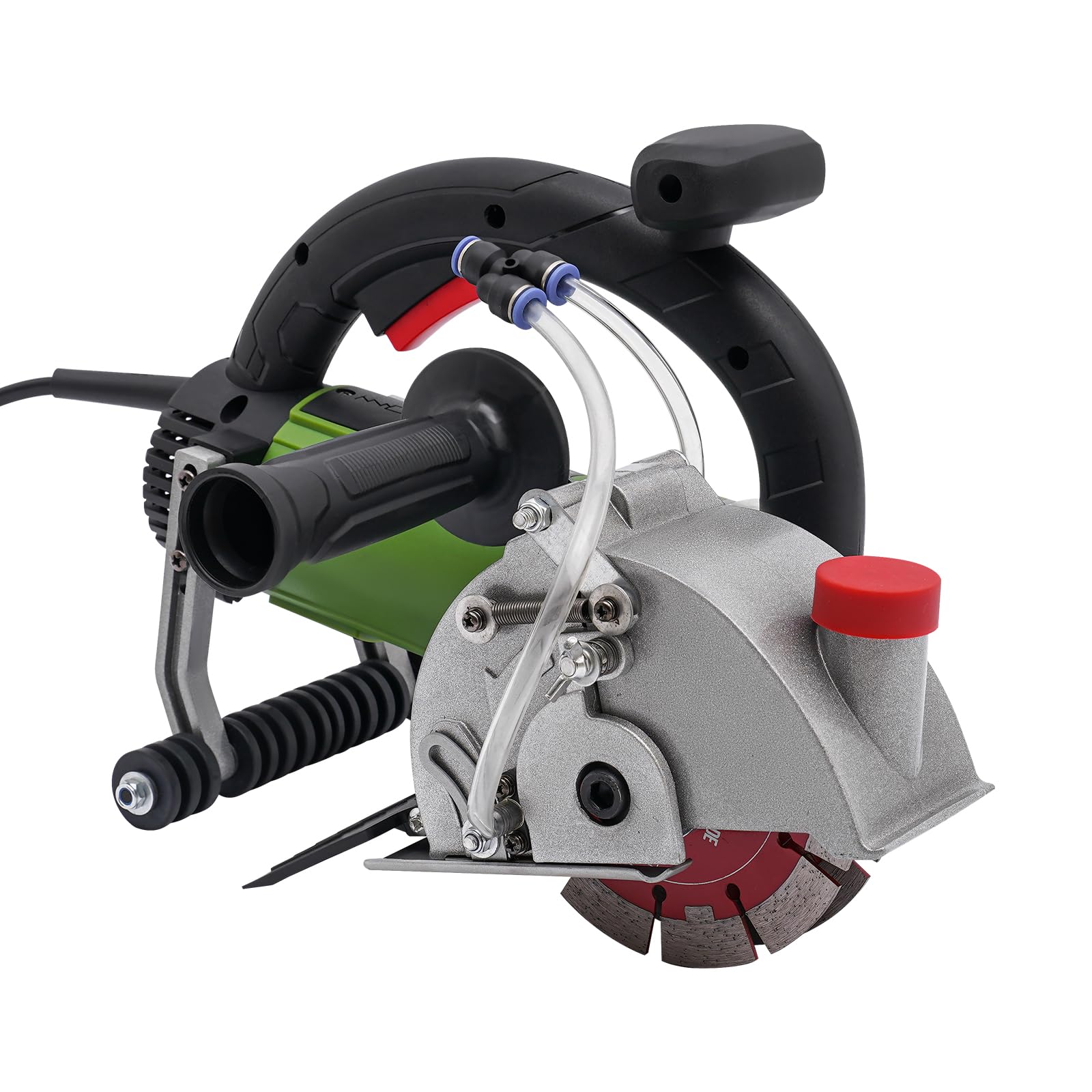 Machine à rainurer murale 1800W avec 2 disques diamant - Profondeur et largeur de rainure jusqu'à 37x50mm - Pompe à eau 